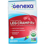 Genexa, Leg Cramp Rx, Organic Leg Cramp & Pain Formula, Grape Flavor, 100 Chewable Tablets - The Supplement Shop