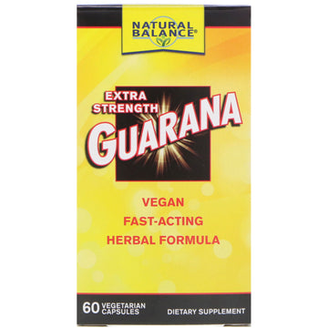 Natural Balance, Guarana, Extra Strength, 60 Vegetarian Capsules