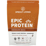 Sprout Living, Epic Protein, Organic Plant Protein + Superfoods, Chocolate Maca, 1 lb (455 g) - The Supplement Shop