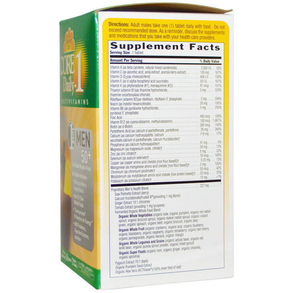 Country Life, Core Daily-1 Multivitamins, Men 50+, 60 Tablets - The Supplement Shop
