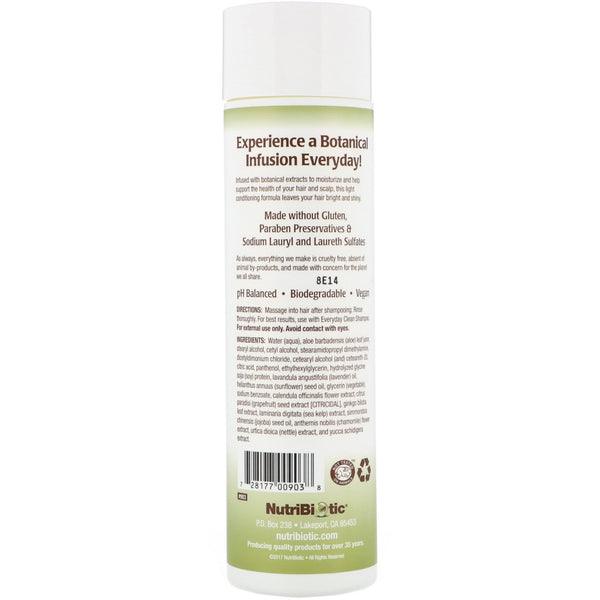NutriBiotic, Everyday Clean, Conditioner, Botanical Blend, 10 fl oz (296 ml) - The Supplement Shop