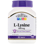 21st Century, L-Lysine, 600 mg, 90 Tablets - The Supplement Shop
