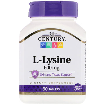 21st Century, L-Lysine, 600 mg, 90 Tablets