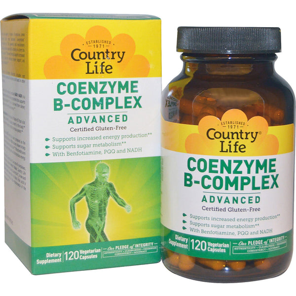 Country Life, Coenzyme B-Complex, Advanced, 120 Vegetarian Capsules - The Supplement Shop