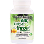Nature's Plus, Adult's Ear, Nose & Throat Lozenges, Natural Tropical Cherry Berry, 60 Lozenges - The Supplement Shop