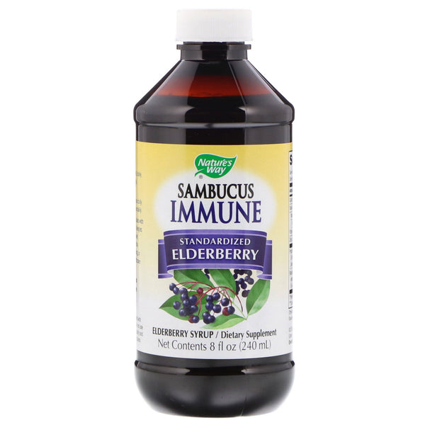 Nature's Way, Sambucus Immune, Elderberry, Standardized, 8 fl oz (240 ml) - The Supplement Shop