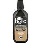 Hello, Activated Charcoal, Extra Freshening Mouthwash, Natural Fresh Mint, 16 fl oz (473 ml) - The Supplement Shop