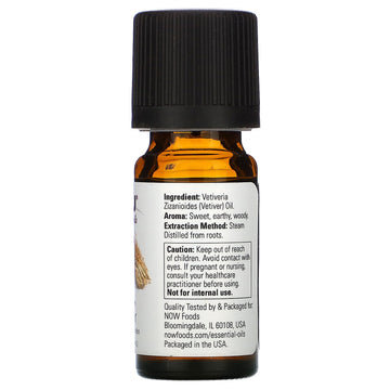 NOW Foods, Essential Oils, Vetiver, 1/3 fl oz (10 ml)