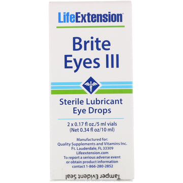 Life Extension, Brite Eyes III, 2 Vials, 5 ml Each