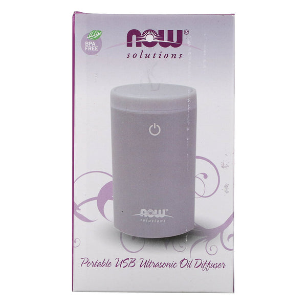 Now Foods, Solutions, Portable USB Ultrasonic Oil Diffuser, 1 Diffuser - The Supplement Shop