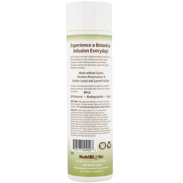 NutriBiotic, Everyday Clean, Shampoo, Botanical Blend, 10 fl oz (296 ml) - The Supplement Shop