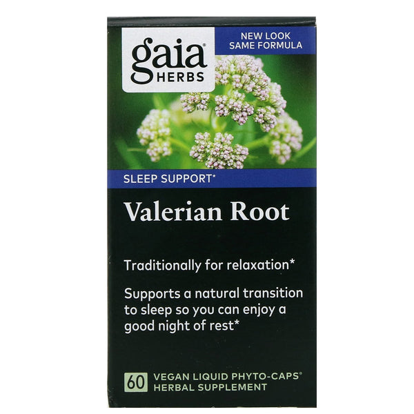 Gaia Herbs, Valerian Root, 60 Vegan Liquid Phyto-Caps - The Supplement Shop