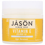 Jason Natural, Age Renewal Vitamin E Moisturizing Creme, 25,000 IU, 4 oz (113 g) - The Supplement Shop