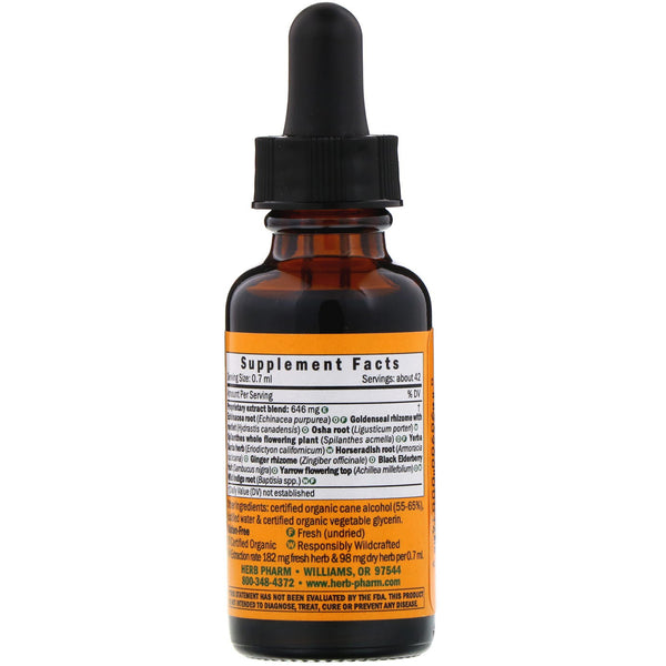 Herb Pharm, Rapid Immune Boost, 1 fl oz (30 ml) - The Supplement Shop