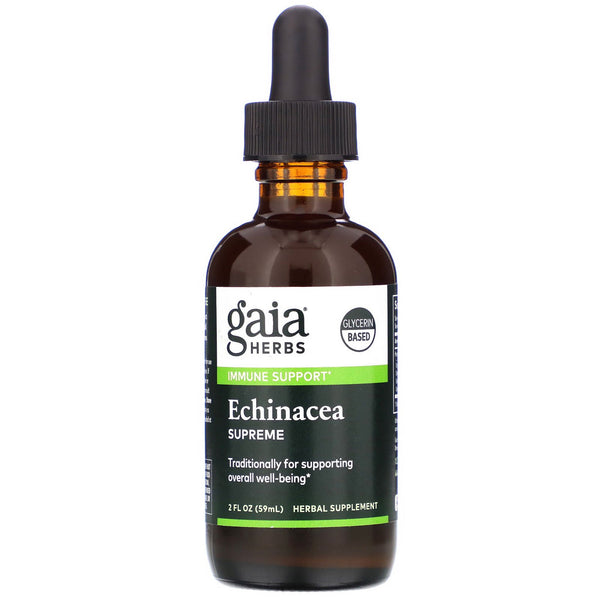 Gaia Herbs, Echinacea Supreme, 2 fl oz (59 ml) - The Supplement Shop