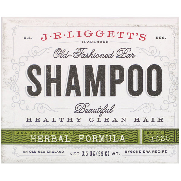 J.R. Liggett's, Old Fashioned Shampoo Bar, Herbal Formula, 3.5 oz (99 g) - The Supplement Shop