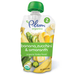 Plum Organics, Organic Baby Food, Stage 2, Banana, Zucchini & Amaranth, 3.5 oz (99 g) - The Supplement Shop