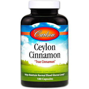 Carlson Labs, Ceylon Cinnamon, 180 Capsules