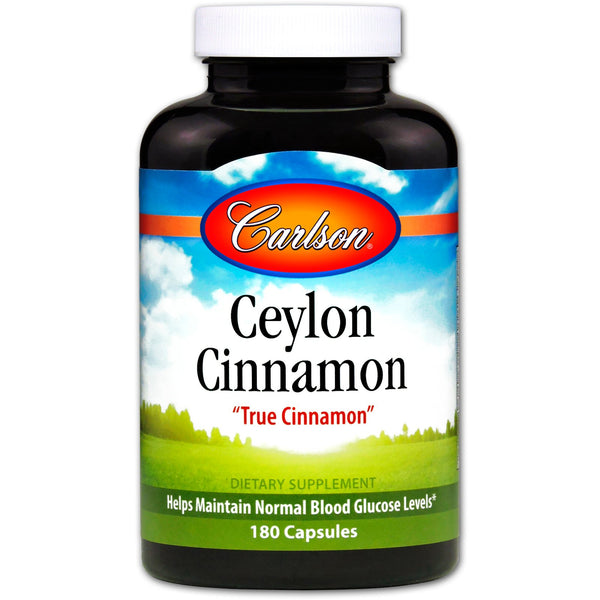 Carlson Labs, Ceylon Cinnamon, 180 Capsules - The Supplement Shop