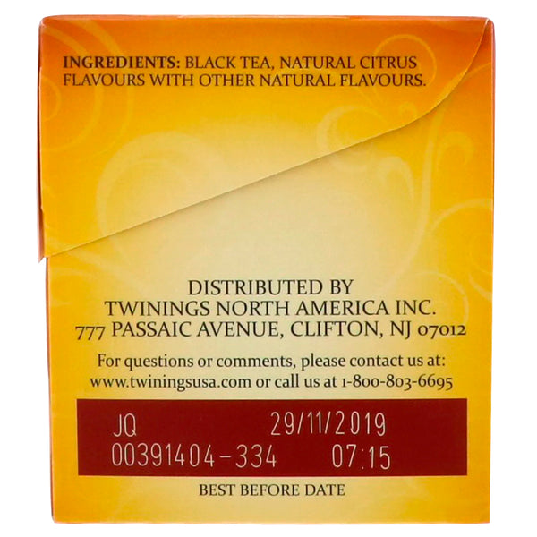 Twinings, Earl Grey Black Tea, 25 Tea Bags, 1.76 oz (50 g) - The Supplement Shop