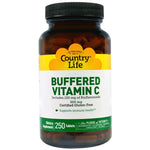 Country Life, Buffered Vitamin C, 500 mg, 250 Tablets - The Supplement Shop