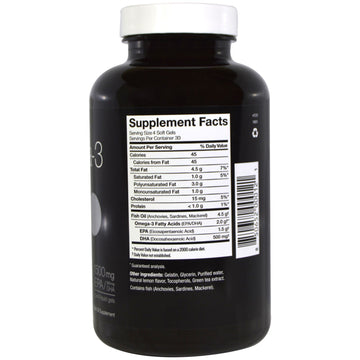 Ascenta, NutraSea hp, Omega-3, Extra Strength EPA, Lemon Flavor, 120 Softgels