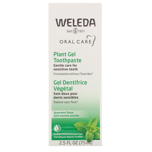 Weleda, Oral Care, Plant Gel Toothpaste, Spearmint, 2.5 fl oz (75 ml) - The Supplement Shop