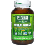 Pines International, Wheat Grass, 500 mg, 250 Tablets - The Supplement Shop