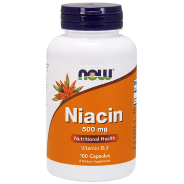 Now Foods, Niacin, 500 mg, 100 Capsules