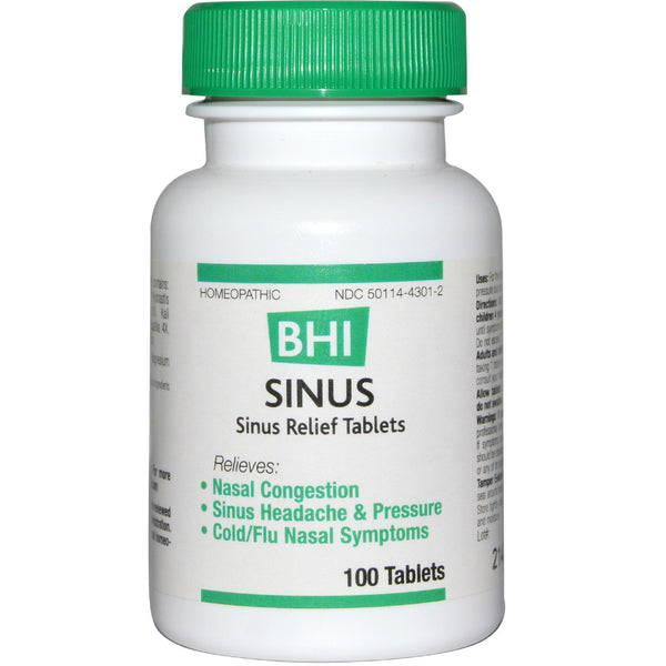 MediNatura, BHI, Sinus, 100 Tablets - The Supplement Shop