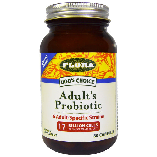 Flora, Udo's Choice, Adult's Probiotic, 60 Capsules - The Supplement Shop