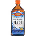 Carlson Labs, Norwegian, The Very Finest Fish Oil, Natural Orange Flavor, 1,600 mg, 16.9 fl oz (500 ml) - The Supplement Shop
