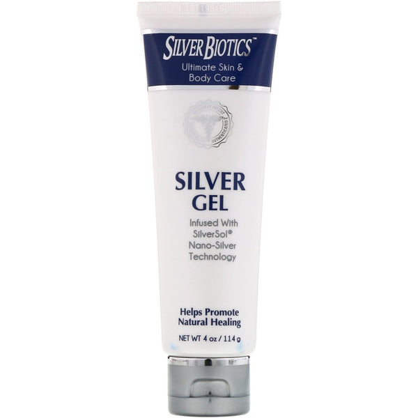 American Biotech Labs, Silver Biotics, Silver Gel, SliverSol Nano-Silver Infused Hydrogel, 4 fl oz (114 g) - The Supplement Shop