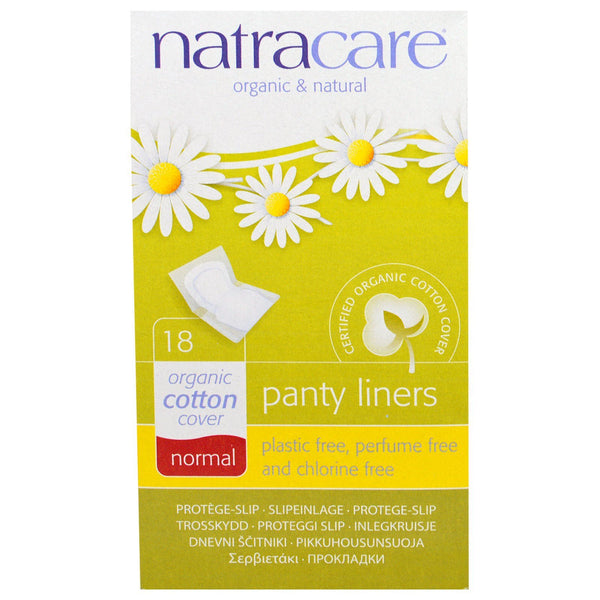 Natracare, Organic & Natural Panty Liners, Normal, 18 Panty Liners - The Supplement Shop