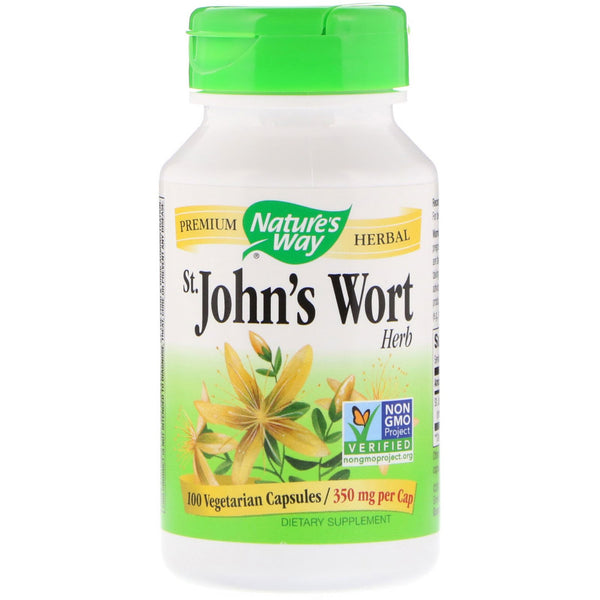 Nature's Way, St. John's Wort, Herb, 350 mg, 100 Vegetarian Capsules - The Supplement Shop
