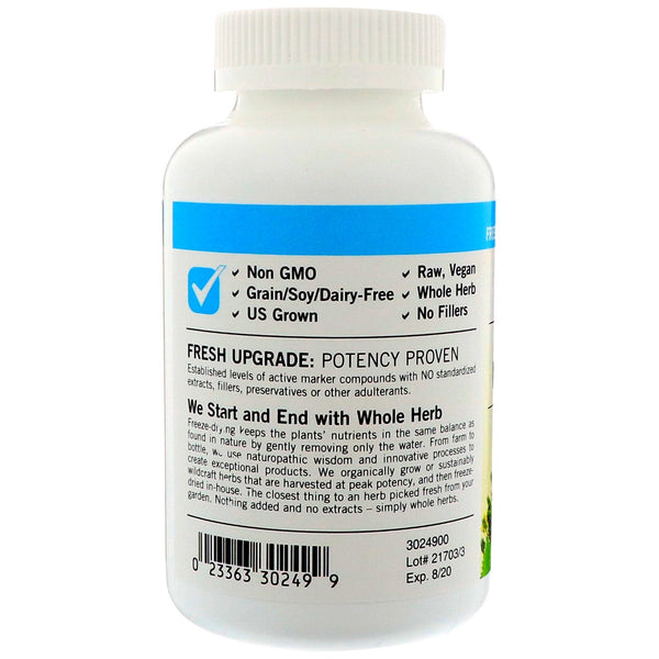 Eclectic Institute, Raw Fresh Freeze-Dried, Milk Thistle, 600 mg, 240 Non-GMO Veg Caps - The Supplement Shop