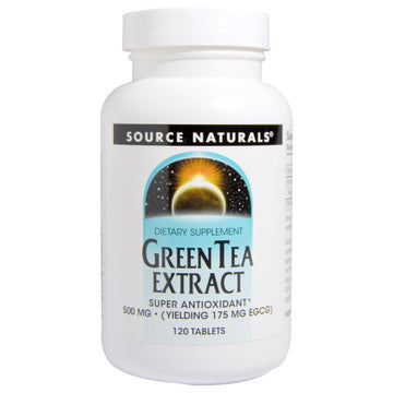 Source Naturals, Green Tea Extract, 500 mg, 120 Tablets