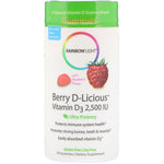 Rainbow Light, Berry D-Licious, Vitamin D3, Raspberry Flavor, 2,500 IU, 50 Gummies - The Supplement Shop