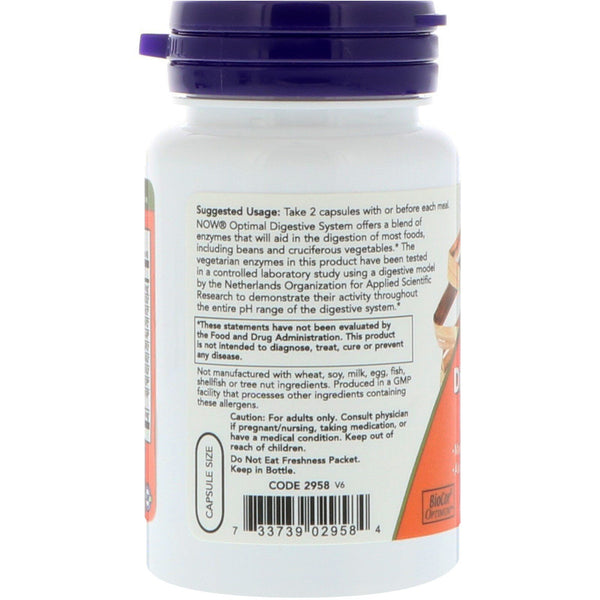 Now Foods, Optimal Digestive System, 90 Veg Capsules - The Supplement Shop
