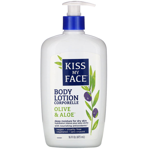 Kiss My Face, Body Lotion, Olive & Aloe, 16 fl oz (473 ml) - The Supplement Shop