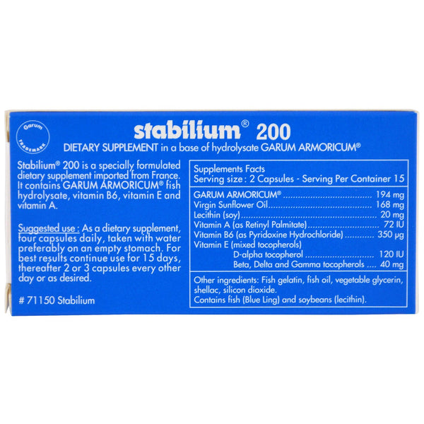 Nutricology, Stabilium 200, 30 Capsules - The Supplement Shop