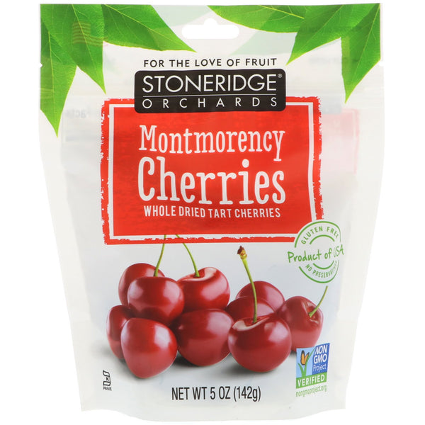 Stoneridge Orchards, Montmorency Cherries, Whole Dried Tart Cherries, 5 oz (142 g) - The Supplement Shop