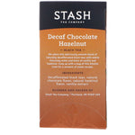 Stash Tea, Black Tea, Decaf Chocolate Hazelnut, 18 Tea Bags, 1.2 oz (36 g) - The Supplement Shop