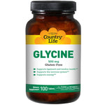 Country Life, Glycine, 500 mg, 100 Tablets - The Supplement Shop