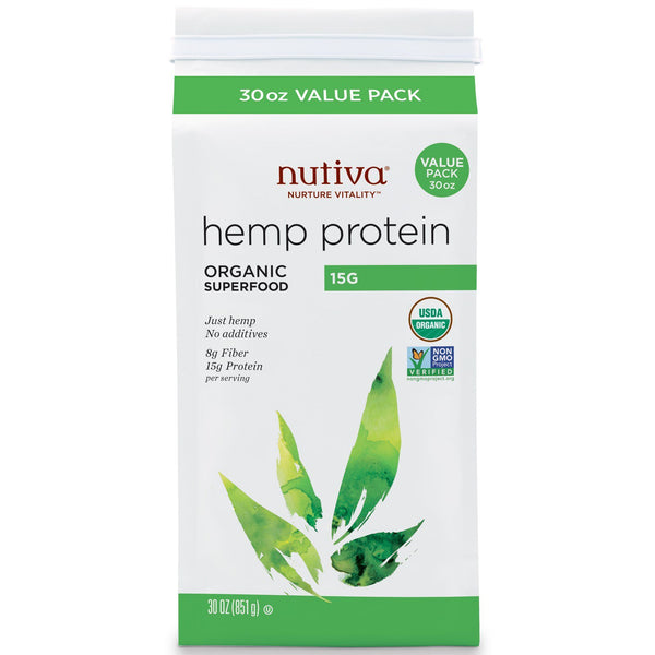 Nutiva, Organic Hemp Protein, 1.87 lbs (851 g) - The Supplement Shop