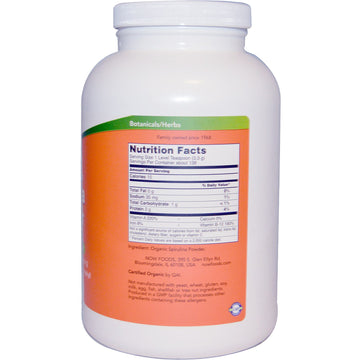 Now Foods, Certified Organic Spirulina Powder, 1 lb (454 g)
