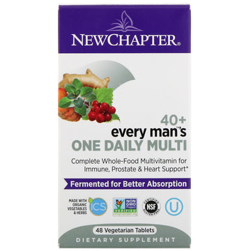 New Chapter, 40+ Every Man's One Daily Multi, 48 Vegetarian Tablets