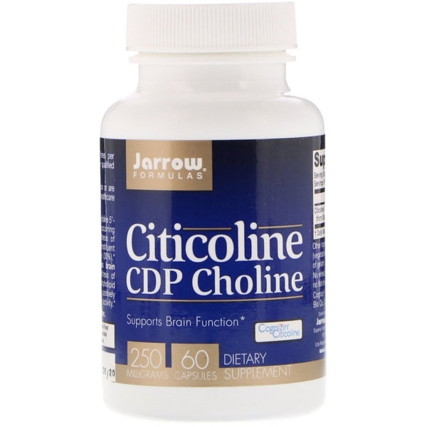 Jarrow Formulas, Citicoline, CDP Choline, 250 mg, 60 Capsules - The Supplement Shop