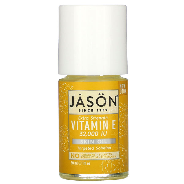Jason Natural, Extra Strength, Vitamin E Skin Oil, 32,000 I.U., 1 fl oz (30 ml) - The Supplement Shop