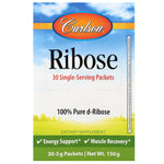 Carlson Labs, Ribose , 30 Single Serving Packets, 5 g Each - The Supplement Shop